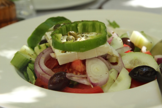 Greek salad in Athens, looks good enough to eat right?